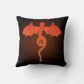 オレンジヘビ竜 クッション (裏面)