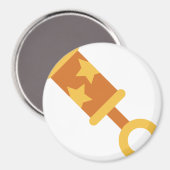 オレンジベビーガラガラ マグネット (正面/裏面)