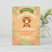 オレンジベビータイガーベビーシャワー 招待状 (スタンド正面)