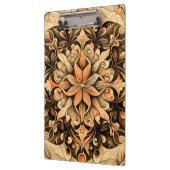 オレンジベージュブラウン装飾美的背景 クリップボード (左)