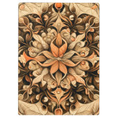 オレンジベージュブラウン装飾美的背景 クリップボード (裏面)