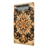 オレンジベージュブラウン装飾美的背景 ミニクリップボード (アングル2)