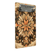 オレンジベージュブラウン装飾美的背景 ミニクリップボード (アングル)