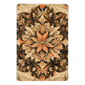 オレンジベージュブラウン装飾美的背景 ミニクリップボード (裏面)