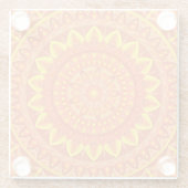 オレンジベースマンダラ ガラスコースター (裏面)