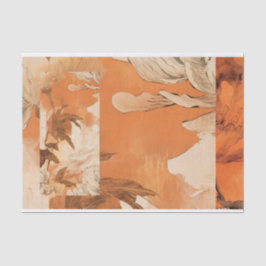 オレンジペイオンズデコページデザイン 薄葉紙