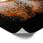 オレンジペルシャ猫ロングヘア可愛い子猫の恋人ME ポスター (角)