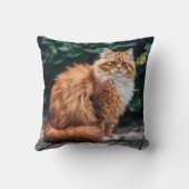 オレンジペルシャ猫 クッション (裏面)