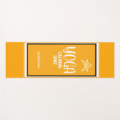 オレンジホワイトスター ヨガマット (正面(横))