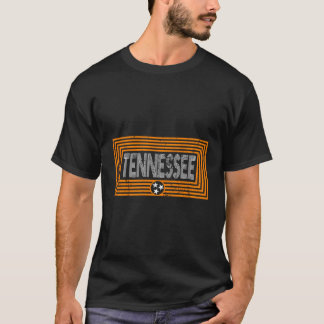 オレンジホワイトテネシー州旗デザインユニークTe Tシャツ