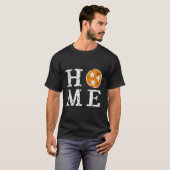 オレンジホワイトテネシー州旗動揺してTn Ho Tシャツ (正面フル)