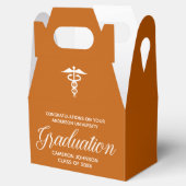 オレンジホワイトメディカルスクール卒業パーティー フェイバーボックス (オープン)