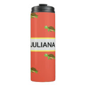 オレンジホワイトモダンタートルタンブラー タンブラー (正面)