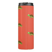 オレンジホワイトモダンタートルタンブラー タンブラー (裏面)