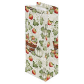 オレンジホワイト秋秋カボチャ ワインギフトバッグ (裏面アングル)