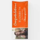 オレンジホワイト2025写真卒業パーティー 横断幕 (縦)