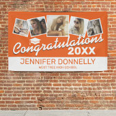 オレンジホワイト5写真2025卒業パーティー 横断幕