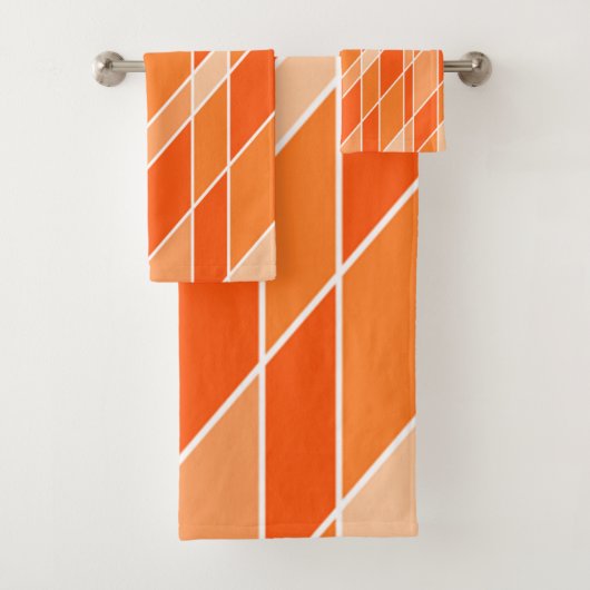 オレンジホワイト バスタオルセット (インサイチュ)