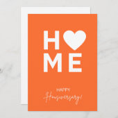 オレンジホームアニバーサリーカード 招待状 (正面/裏面)