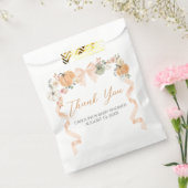 オレンジボウカボチャ赤ちゃんシャワー フェイバーバッグ (封をした状態)