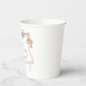 オレンジボウカボチャ赤ちゃんシャワー 紙コップ (左)