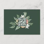 オレンジボタニカルシトラスモダンス結婚詳細 エンクロージャーカード (裏面)