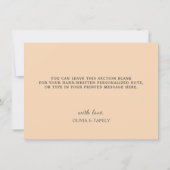 オレンジボタニカルフローラサンキューカード サンキューカード (裏面)