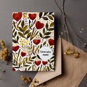 オレンジボタニカル私は母の日あなたを愛している シーズンカード