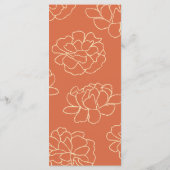 オレンジボタニッモダンク結婚のメニュー メニュー (裏面)