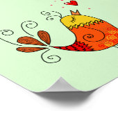 オレンジボタンツリー ポスター (角)