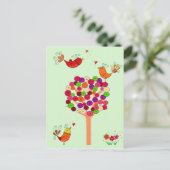 オレンジボタンツリー ポストカード (スタンド正面)