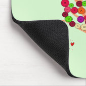 オレンジボタンツリー マウスパッド (コーナー)