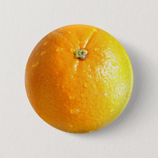 オレンジボタン02 缶バッジ (正面)