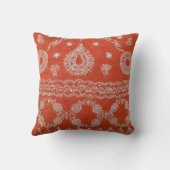 オレンジボヘミアの枕 クッション (裏面)