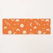 オレンジボホムーンフェイズパターンモノグラム ヨガマット (裏面(横))