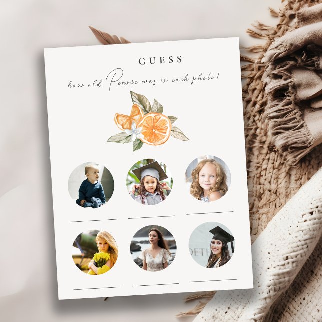 オレンジボホー歳の新婦ブライダルシャワーゲーム (クリエイターアップロード済み)