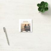 オレンジボホ写真付きモダンカップル名を保存 ポストイット (オフィス)