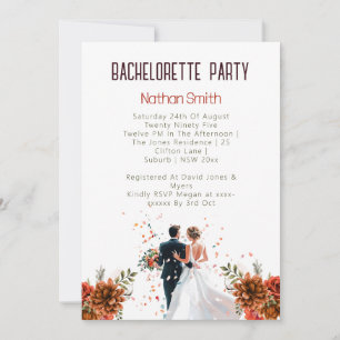 オレンジボホ素朴サンセットバチェロレッテ 招待状