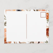 オレンジボホ素朴フローラ | 新しいアドレスの移動 案内ポストカード (裏面)