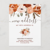 オレンジボホ素朴フローラ | 新しいアドレスの移動 案内ポストカード (正面)