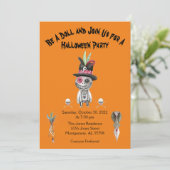 オレンジボーイブードゥードールハローウィンパーティ招待状 招待状 (スタンド正面)