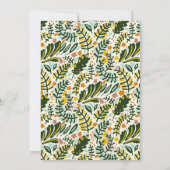 オレンジボーイベビーシャワーミニマル招待状 招待状 (裏面)