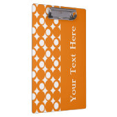 オレンジボーモダンルデザイン付きカスタム文字 クリップボード (右)