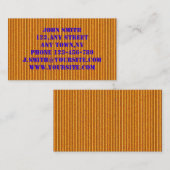 オレンジボール紙の名刺のテンプレート 名刺 (正面/裏面)