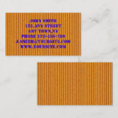 オレンジボール紙の名刺のテンプレート 名刺 (正面/裏面)