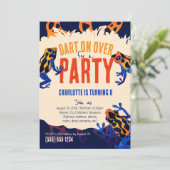 オレンジポイズンダートフロッグの誕生日招待状 招待状 (スタンド正面)