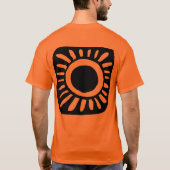 オレンジポップ・アートののデザイン Tシャツ (裏面)