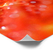 オレンジポップ・アートの色 ポスター (角)