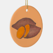 オレンジポテトヤムソウルフードサツマイモ セラミックオーナメント (右)