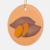 オレンジポテトヤムソウルフードサツマイモ セラミックオーナメント (左)